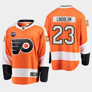 Kinder Philadelphia Flyers Eishockey Trikot Oskar Lindblom #23 Orange 2019 Global Series Breakaway Player